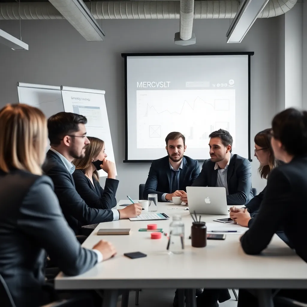 CEO van een Belgisch technologiebedrijf tijdens een strategische planning sessie